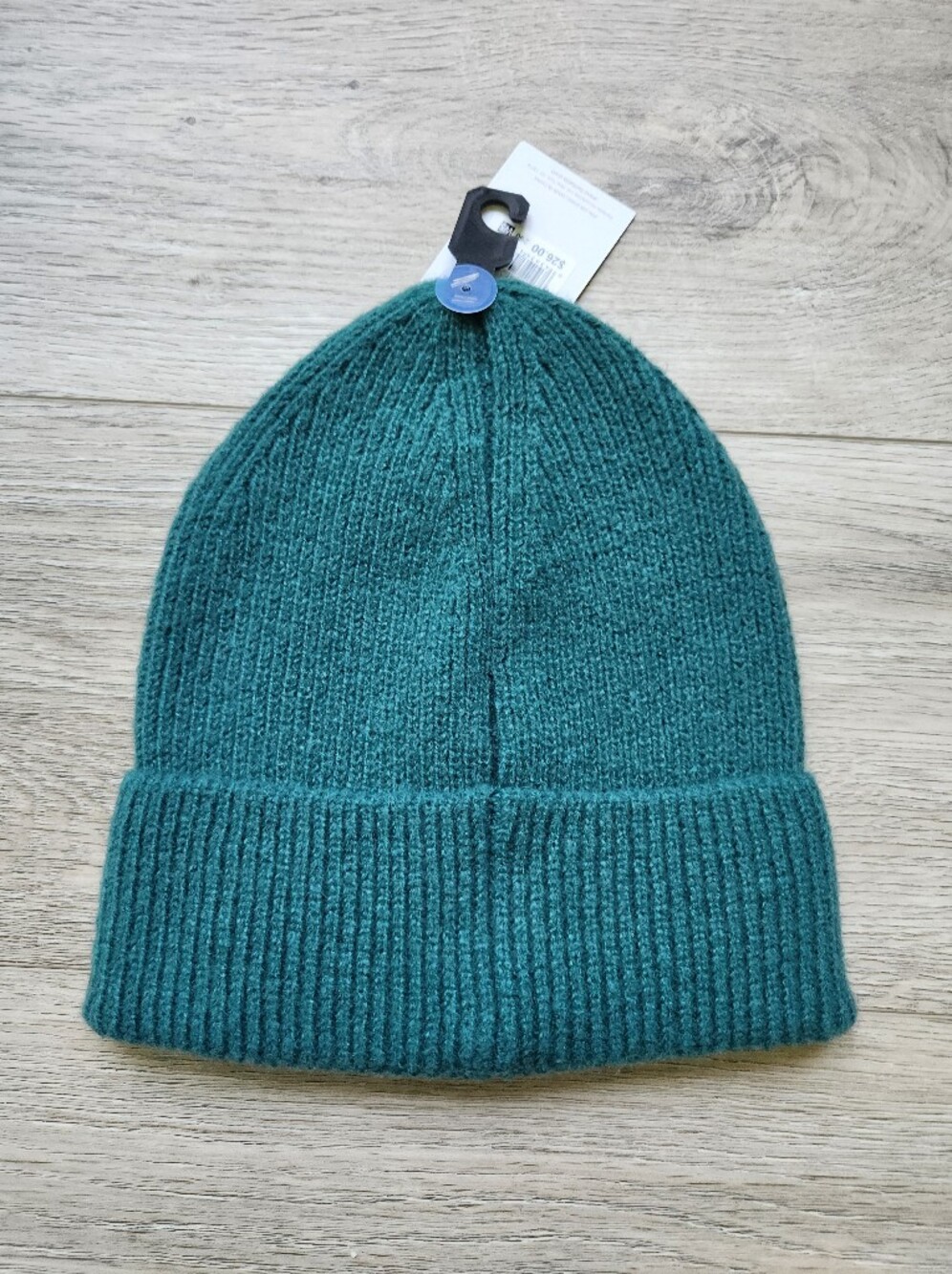 Lulu Teal Knit Beanie Hat Silver Bow Nwt Winter - Picture 7 of 7